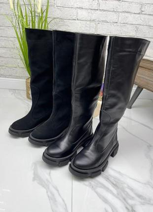 Натуральная кожа замша все размеры сапоги