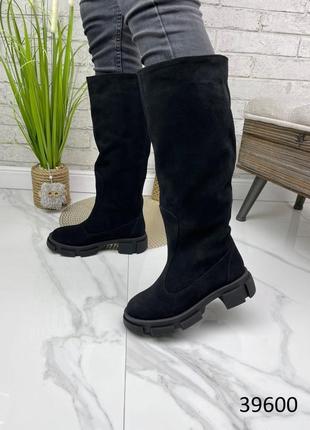 Натуральная кожа замша все размеры сапоги