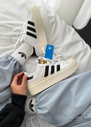 Adidas superstar bonega “white / black”1 фото