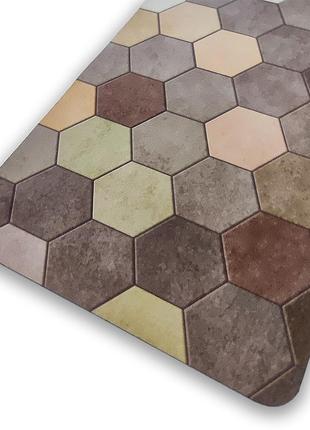 Вологопоглинаючий килимок шестикутники 40*60cm*3mm (d) sw-00001571 придверний коврик5 фото