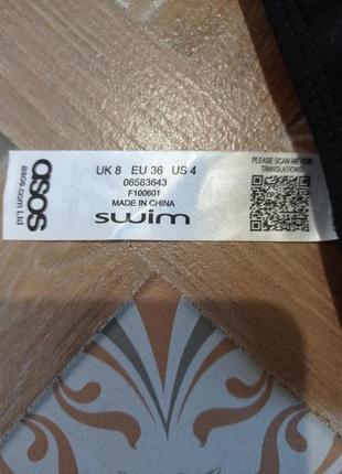 Купальник модний мінімалізм 🖤 swim 36 s3 фото