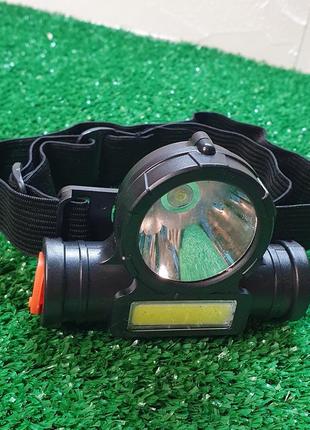 Налобний світлодіодний ліхтар 0963 headlamp cob+xpe headlamp headlight led з usb зарядкою