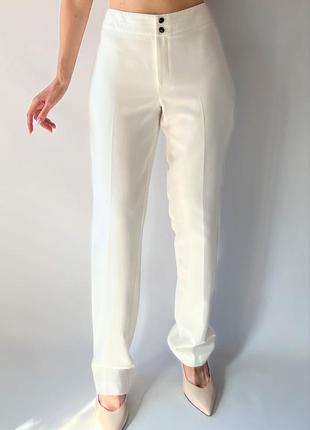 Белые брюки в стиле zara, размер м