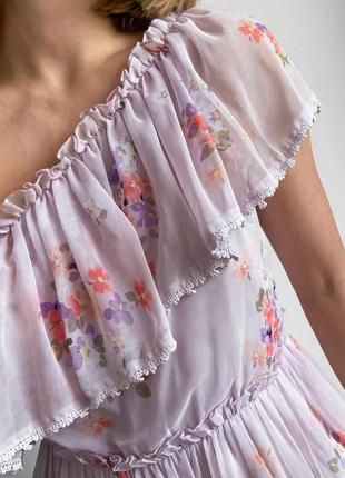 Шифоновое платье в цветочный принт5 фото