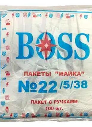 Поліетиленові пакети boss 100 шт. (22*38 см)