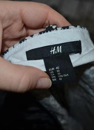 М/10/40 h&m фірмові жіночі мега круті укорочені штани штани орнамент10 фото