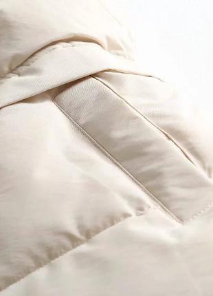 Женская плотная жилетка, с карманами, на кнопках, молоко4 фото