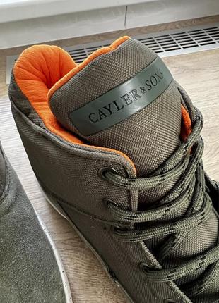Брендові черевики хакі cayler &son’s хайтопи, снікерси8 фото