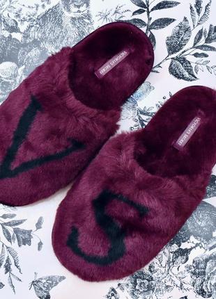 Домашні капці victorias secret, вікторія сікрет. теплі тапочки.