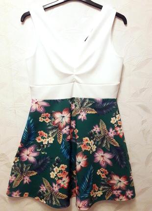 Красивое платье из плотного стрейча, 46-48-50, полиэстер, эластан, mela loves london