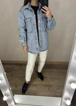 Джинсова сорочка mango