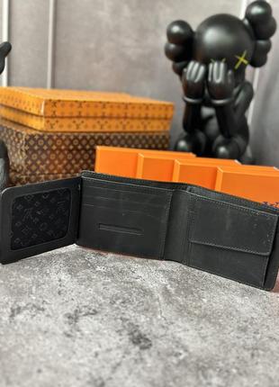 Чоловічий жіночий чорний гаманець louis vuitton портмоне невеликий гаманець луї віттон6 фото