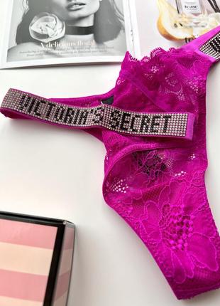 Сетевые стринги с камушками victoria’s secret