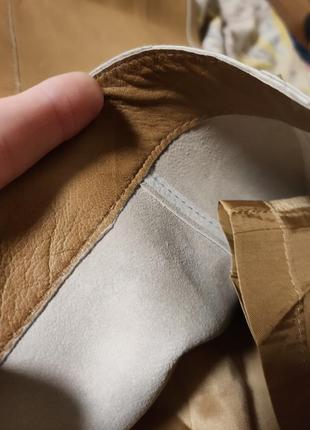 Кожаные штаны цвета кемел бежевые натуральная мягкая кожа mel&davis7 фото