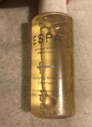 Очисна міцелярна вода espa purifying micellar cleanser 50ml (travel формат)2 фото