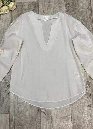 Блуза з драпіруванням h&m, р.s-m