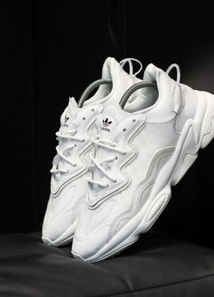 Adidas ozweego шикарные женские кроссовки адидас белые1 фото