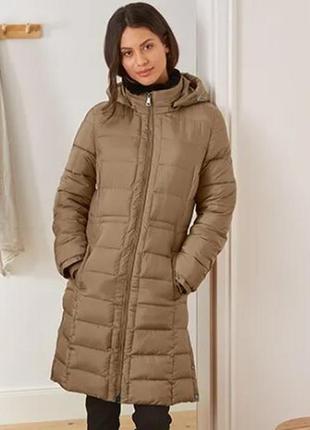 Роскошное женское теплое стеганое пальто от tcm tchibo чибо, нитеньки, m-l