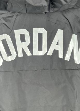 Вітровка jordan спортивна джордан чорна куртка анорак бомбер5 фото