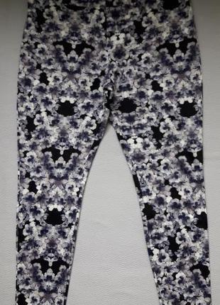 Суперовые лосины леггинсы в цветочный принт большого размера  h&m