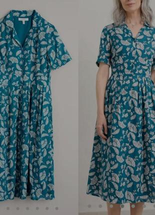 Платье по длине на пуговицах из органичекого хлопка seasalt charlotte dress