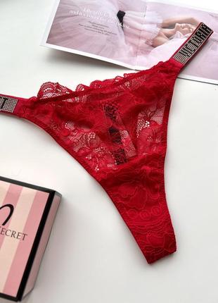 Сетевые стринги с камушками victoria’s secret