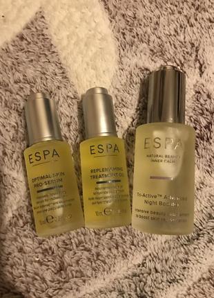 Оновлювальна інтенсивна нічна сироватка бустер espa tri-active advanced night booster 20ml (повний2 фото