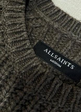 Свитер шерстяной all saints с шерстью которая