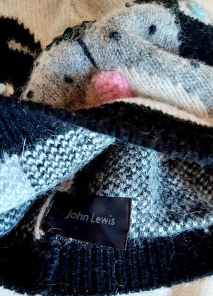 Шапка john lewis теплая унисекс шерстяная бульдожка мопсик5 фото