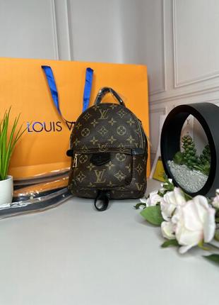 Жіночий стильний рюкзак louis vuitton palm springs mini  ⁇  місткий портфель луї віттон