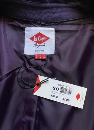 Плащ, тренч, оригинал, lee cooper trensh coat purple, фиолетовый, лиловый, шёлк, шерсть,6 фото