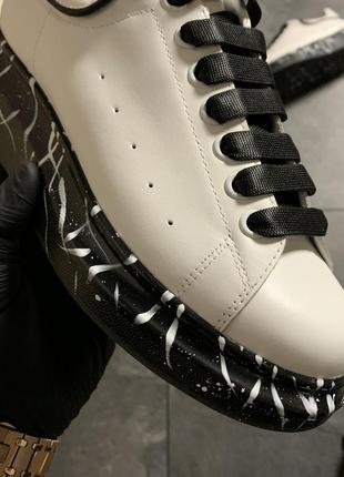 Шикарные кроссовки alexander mcqueen white black .7 фото