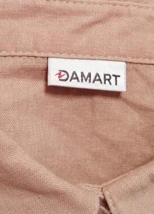 Лляна брендова сорочка damart, розмір 16/44 або xxl6 фото