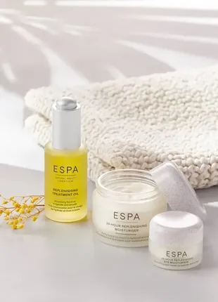 Питательное смягчающее масло для лица espa replenishing treatment oil 10ml (travel...