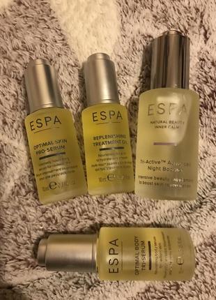 Питательное смягчающее масло для лица espa replenishing treatment oil 10ml (travel...