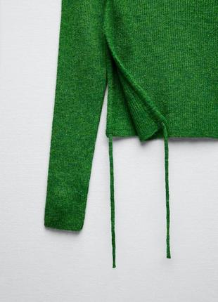 Кофта, лонгслів, светр зі зборками zara, колекція 2022, розмір м(s)6 фото