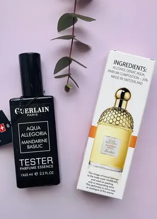 Хіт!!!guerlain aqua allegoria mandarine basilic (герлен аква алегорія мандарин базилік)тестер  65 мл1 фото