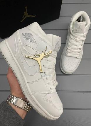 Кроссовки высокие price nike air jordan 1 кеды низкие айр средние найк эйр джордан белые