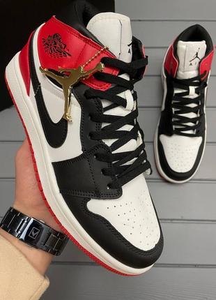 Кросівки високі nike air jordan 1 кеди низькі айр середні найк ейр джордан чорні червоні білі