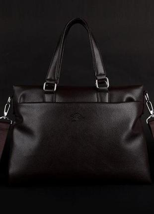 Классическая мужская деловая сумка офисный портфель (1141)10 фото