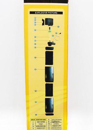 Внутренний фильтр-аэратор для аквариума объемом до 240 л, sunsun jp-024f4 фото