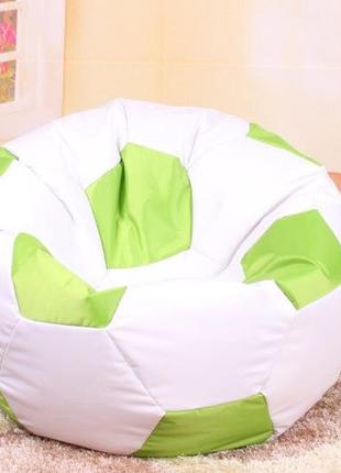 Біло-зелене крісло м'яч шкіра