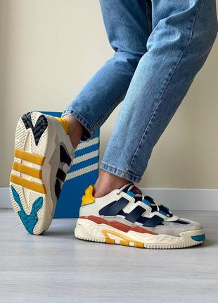 Кросівки adidas nitenall кроси adi найтбол адіки найт бол різнокольорові жовті голубі червоні6 фото