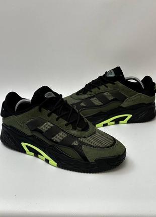 Кросівки adidas nitenall кроси adi найтбол адіки найт бол темно зелені4 фото