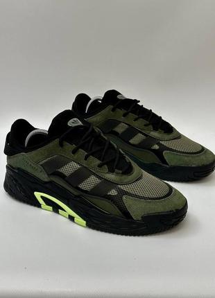 Кросівки adidas nitenall кроси adi найтбол адіки найт бол темно зелені5 фото