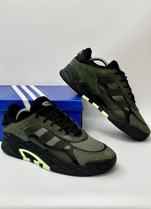 Кросівки adidas nitenall кроси adi найтбол адіки найт бол темно зелені8 фото
