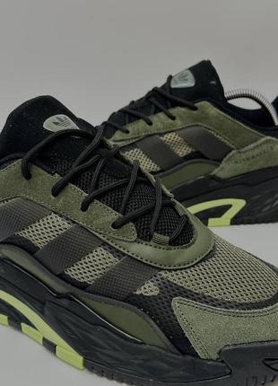Кросівки adidas nitenall кроси adi найтбол адіки найт бол темно зелені9 фото