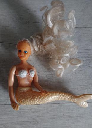 Кукла фигурка русалочка винтаж 90х3 фото