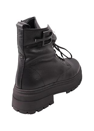 Ботинки женские aquamarin черные натуральная кожа, 36