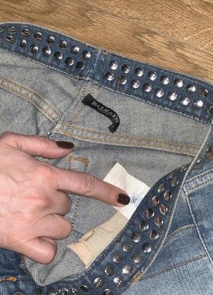 Оригінальні джинси balmain з заклепками3 фото